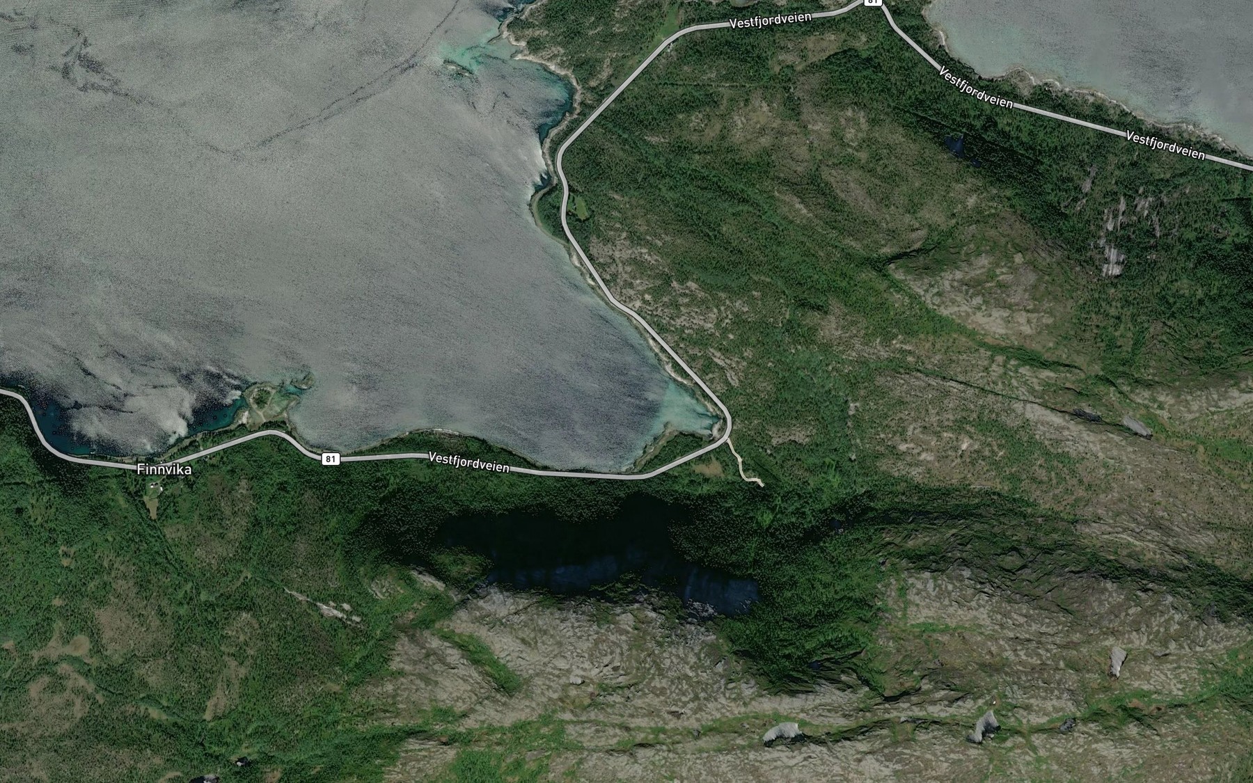 Satellite map of the Finnvikpollen