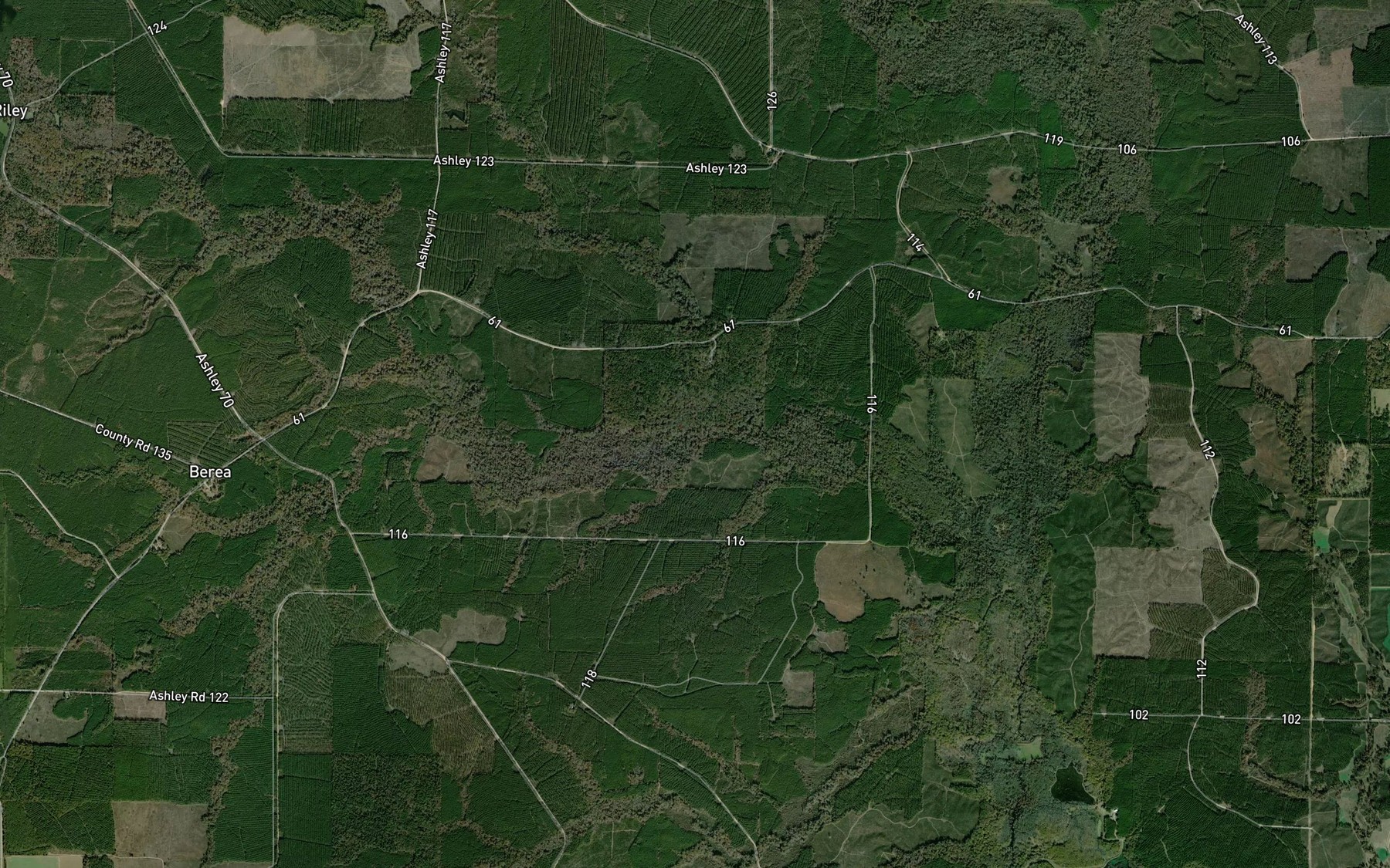 Satellite map of the Jordan Creek