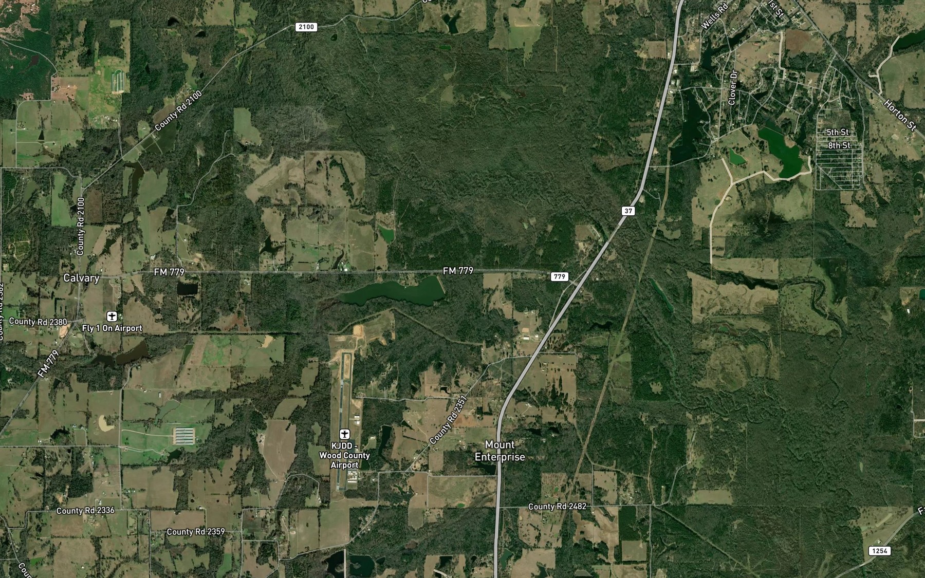 Satellite map of the Lake Timado