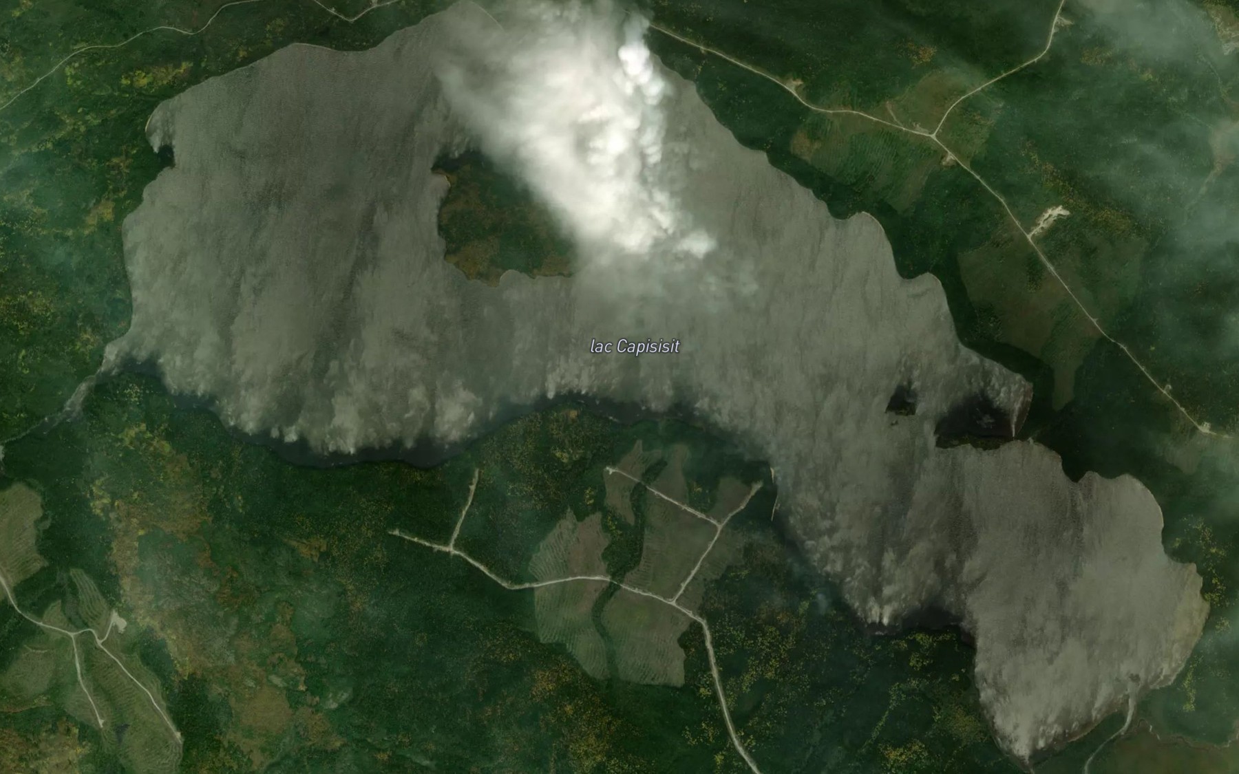 Satellite map of the Lac Capisisit