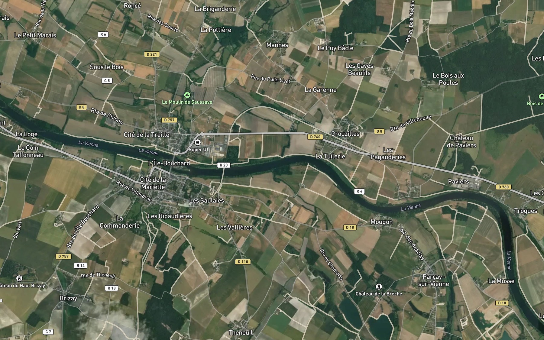 Satellite map of the Bourouse
