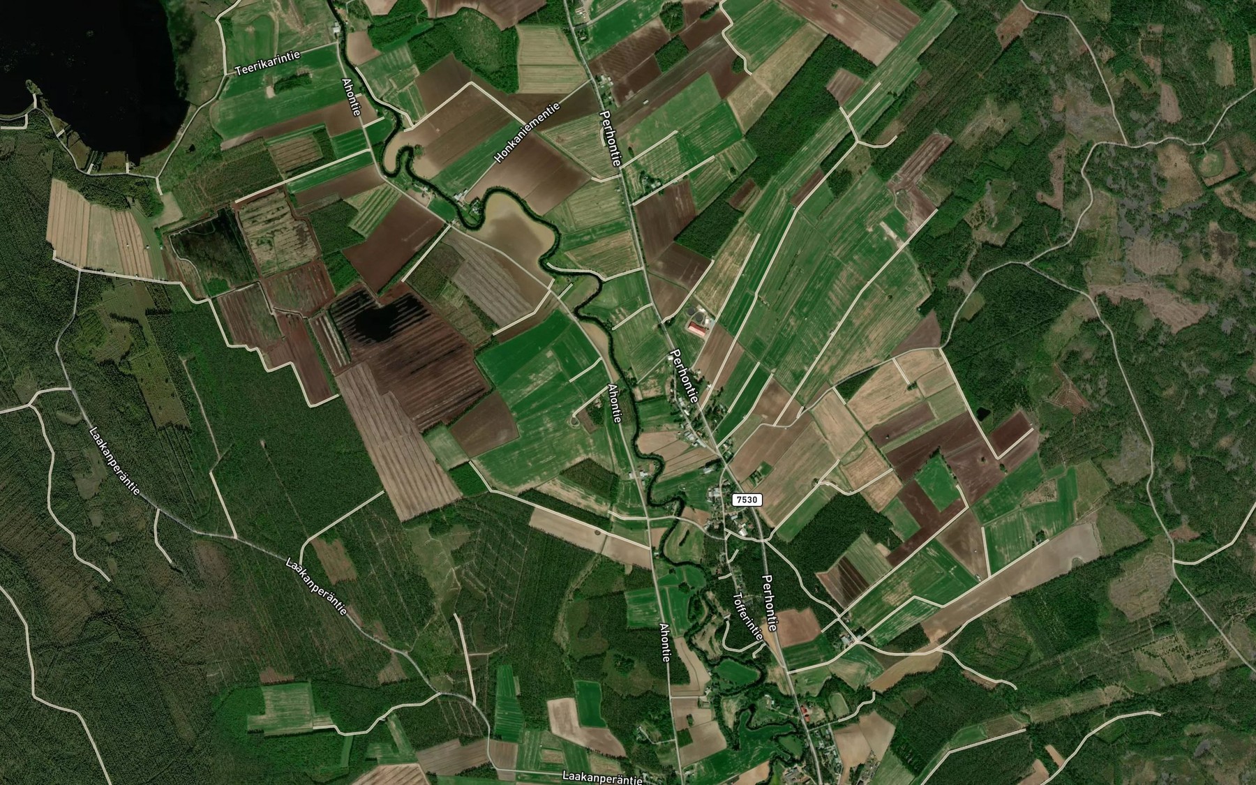 Satellite map of the Kapsioja