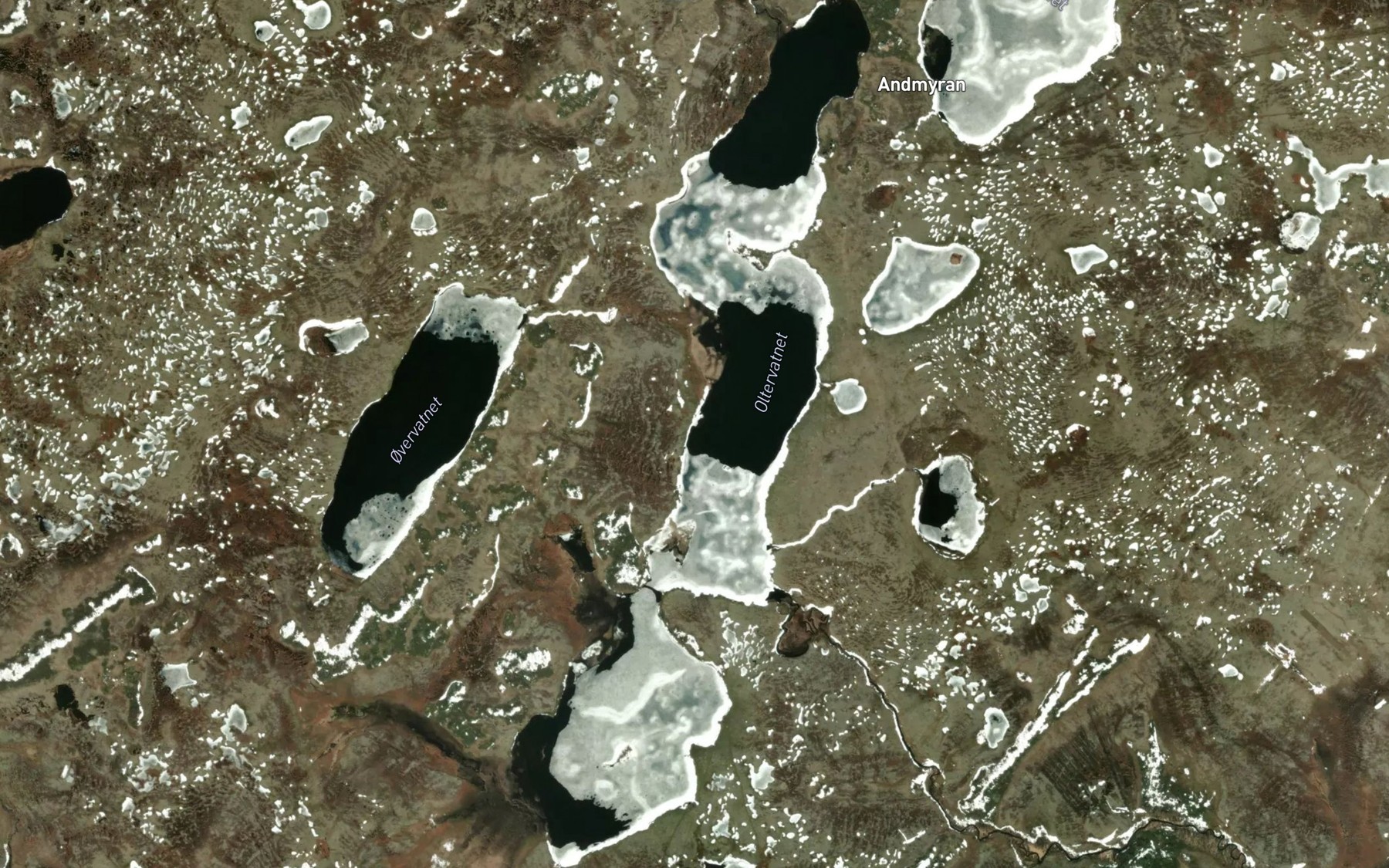 Satellite map of the Oltervatnet