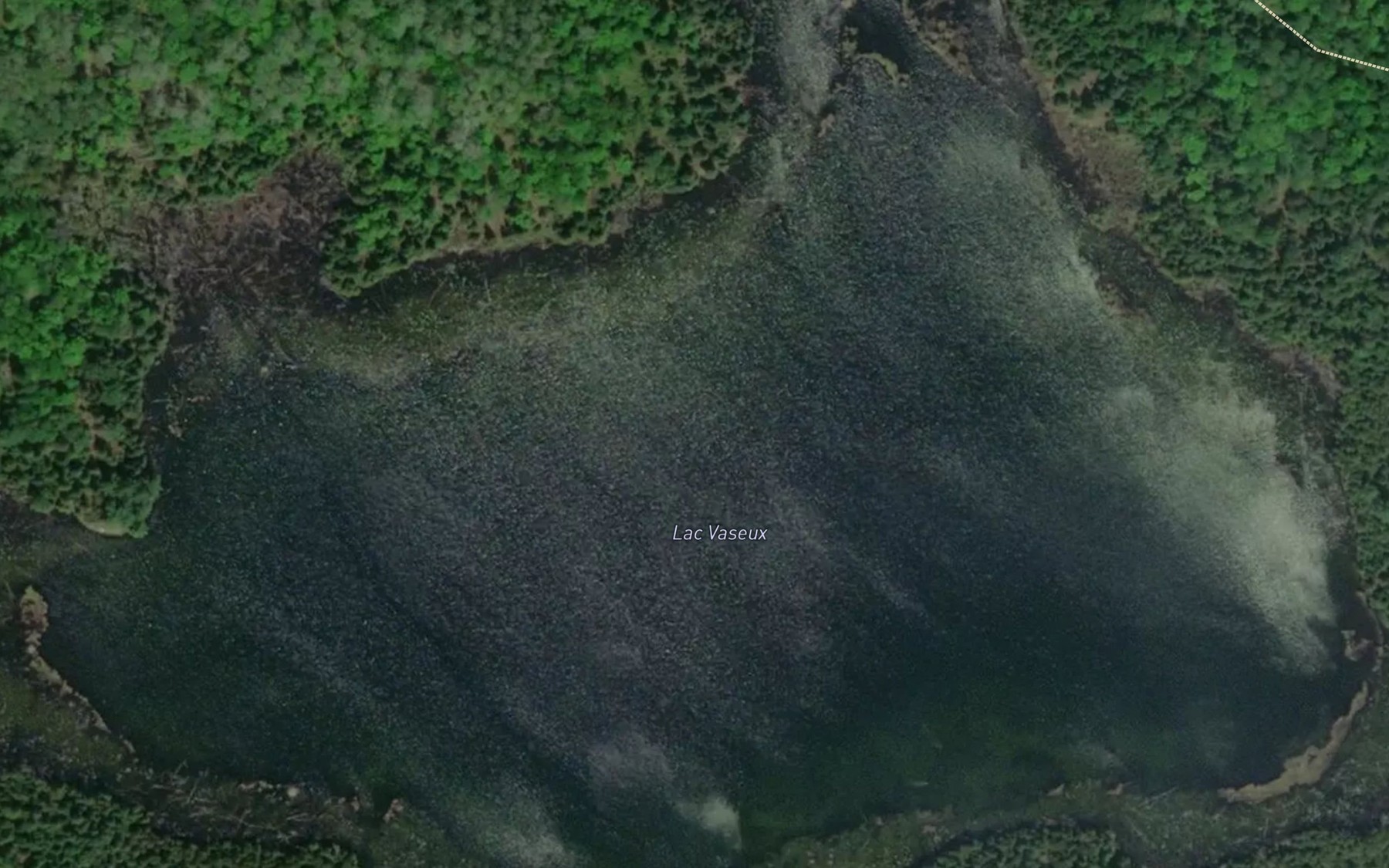Satellite map of the Lac Vaseux