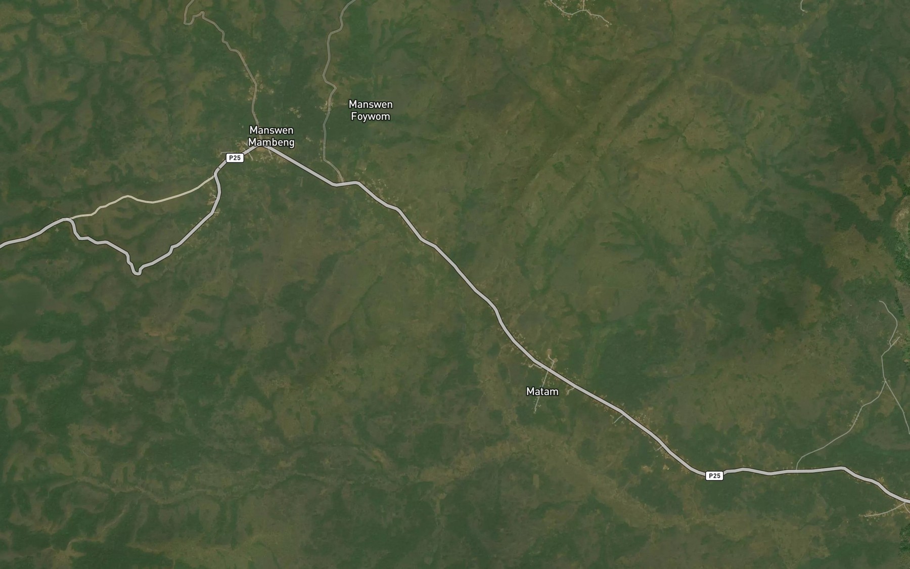 Satellite map of the Meleng