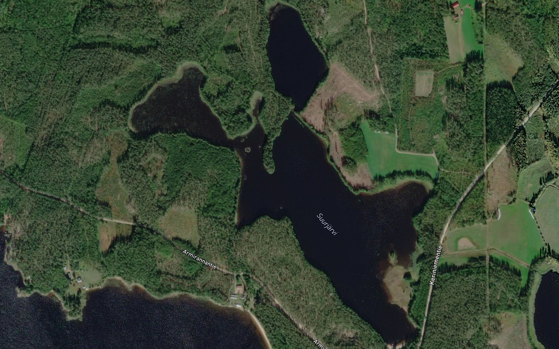 Satellite map of the Suurjarvi