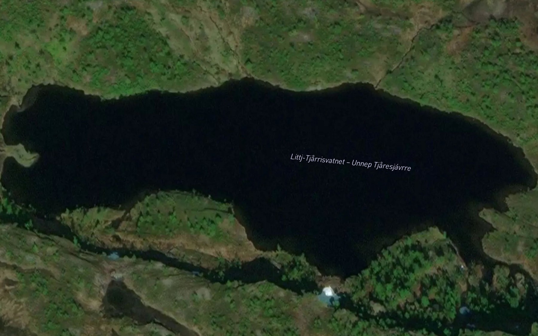 Satellite map of the Coresjavri,unnit