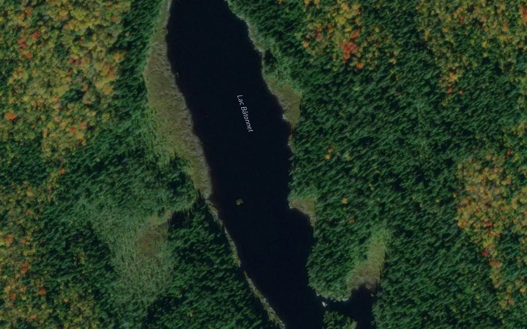 Satellite map of the Lac Batonnet