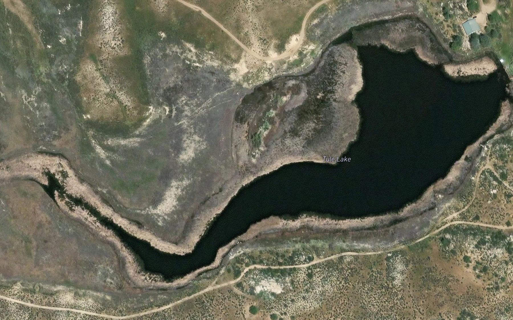 Satellite map of the Tule Lake