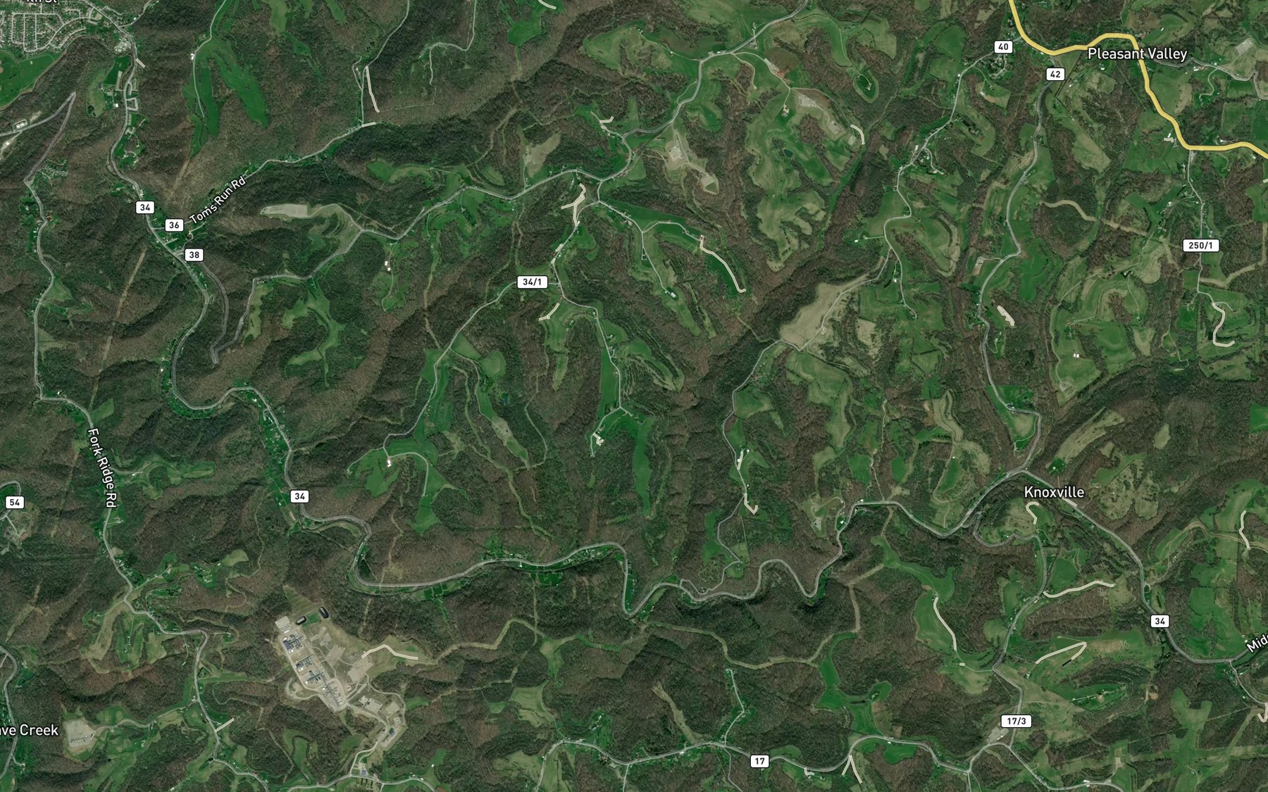 Satellite map of the Harold R Franklin Spring
