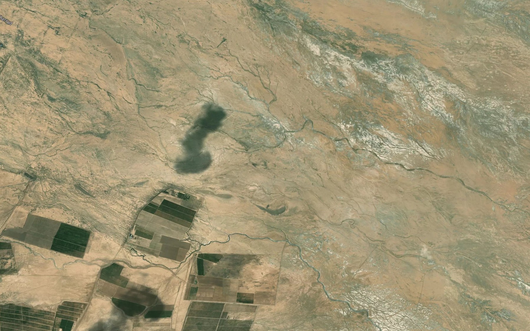 Satellite map of the Khar Rud
