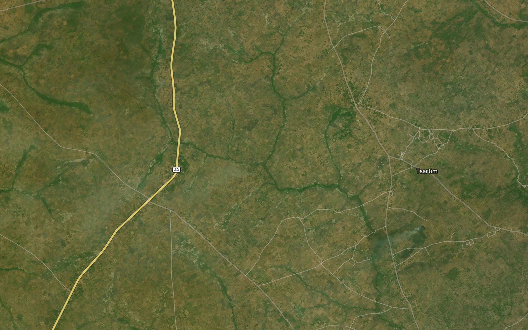 Satellite map of the Ujirkuma