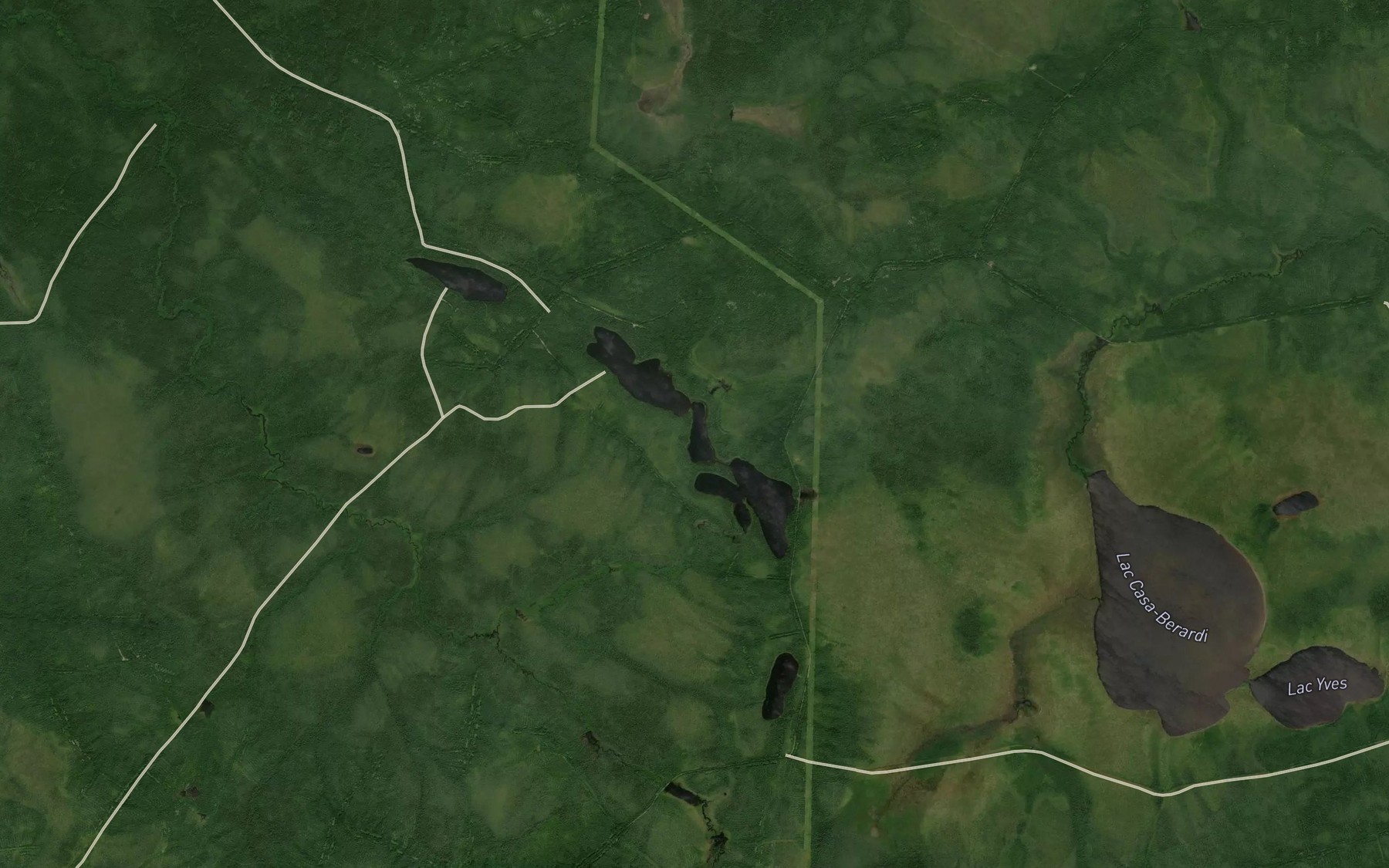 Satellite map of the Lac Gerin