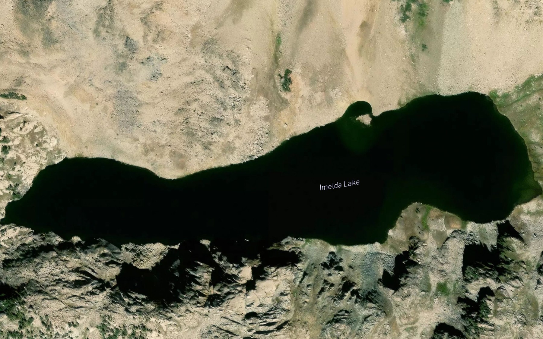 Satellite map of the Imelda Lake