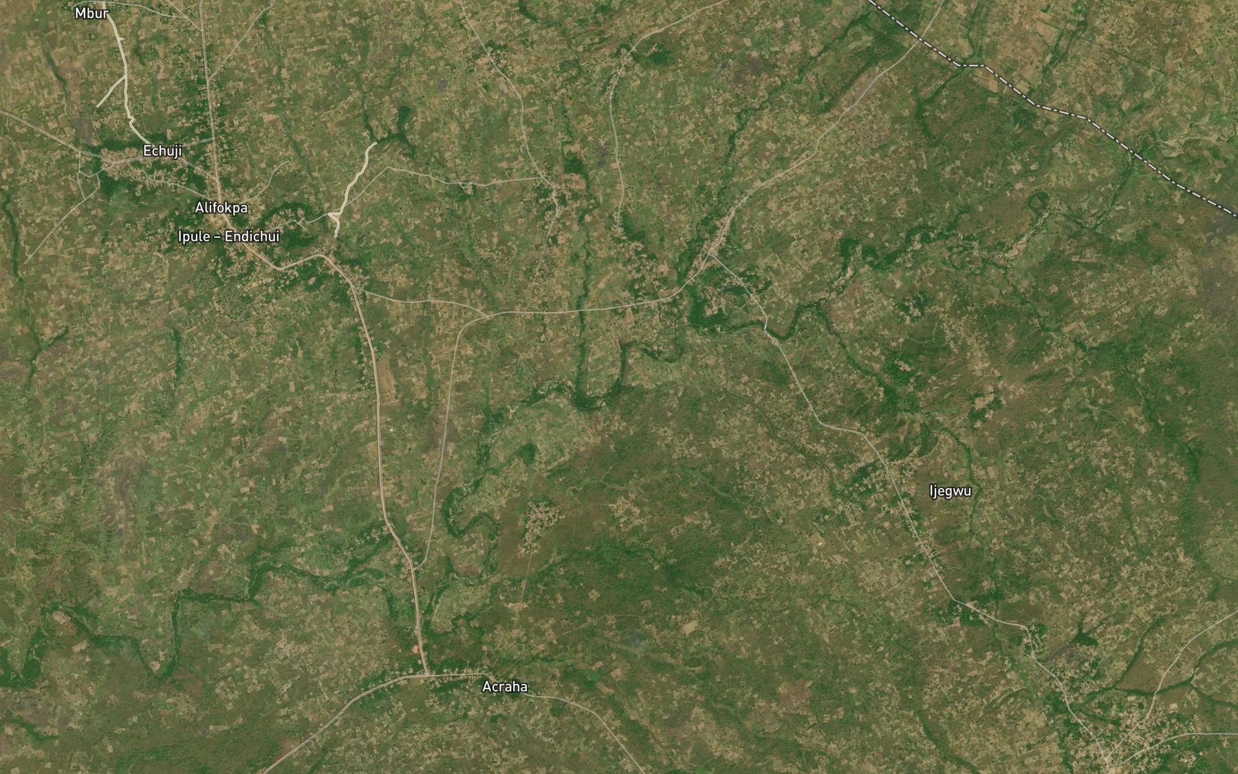Satellite map of the River Iyeoku