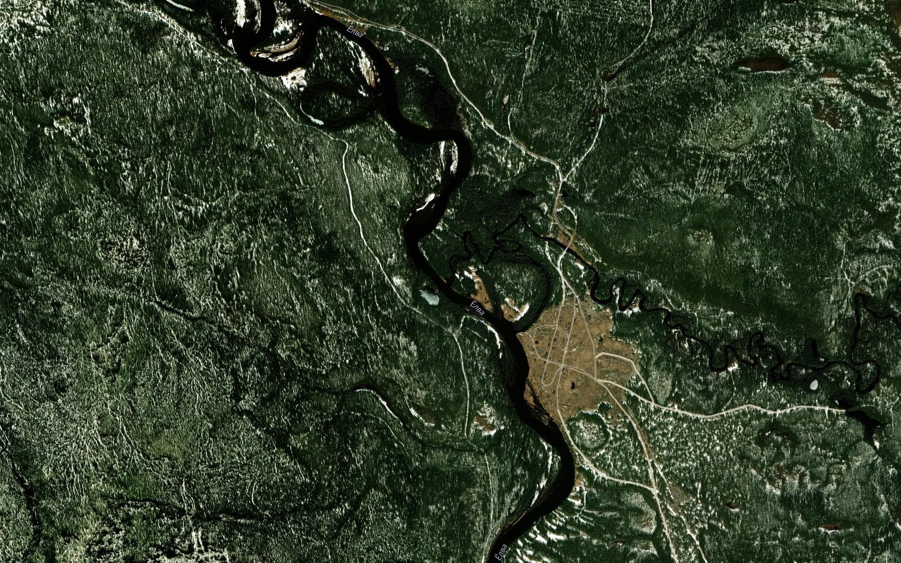 Satellite map of the Niv'yu
