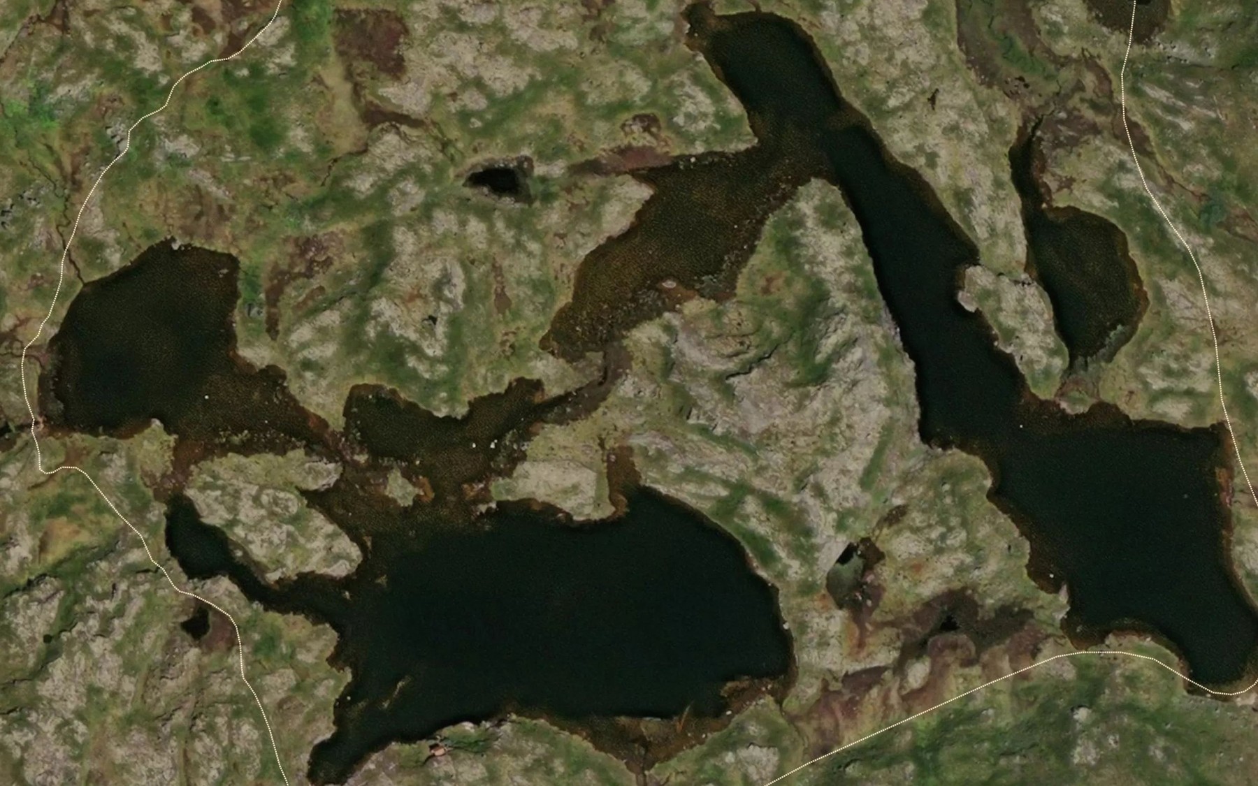 Satellite map of the Bordoltjornane