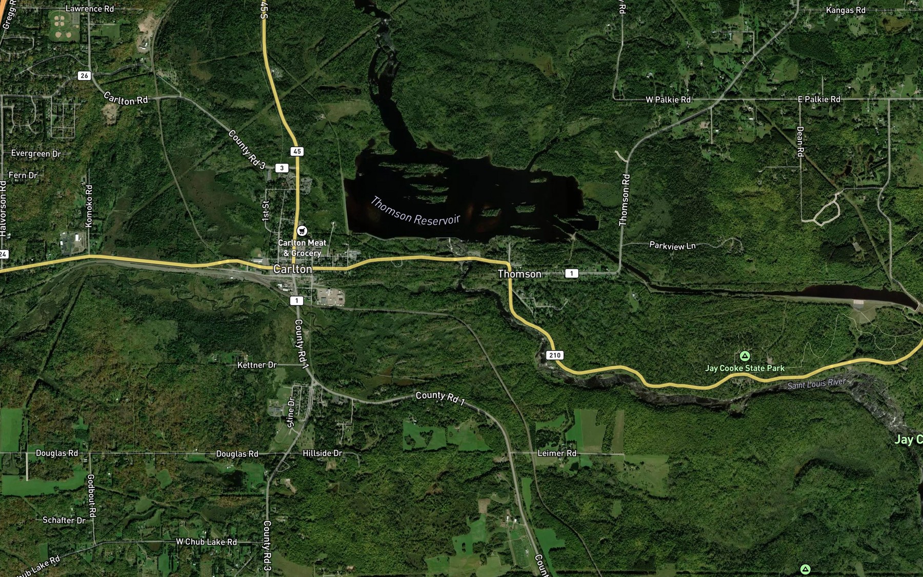 Satellite map of the Spot 7