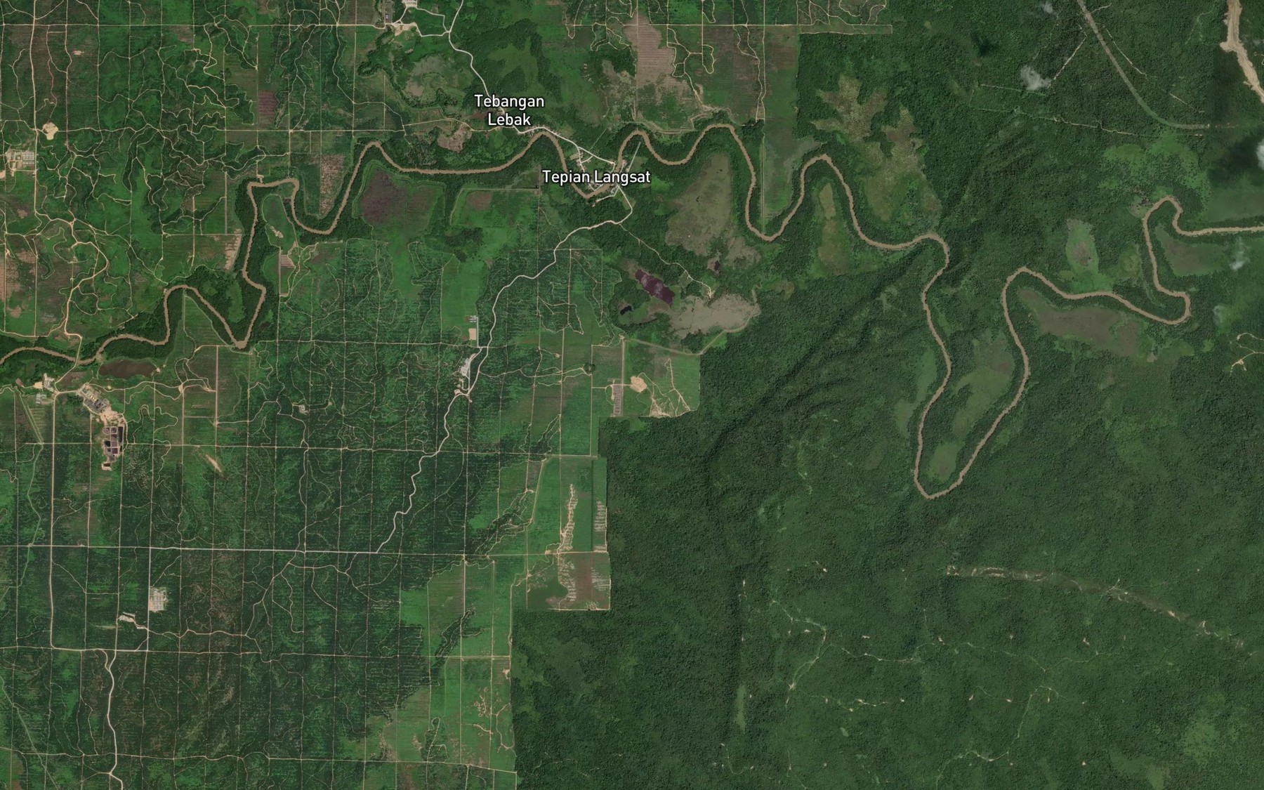 Satellite map of the Sungai Kepayan