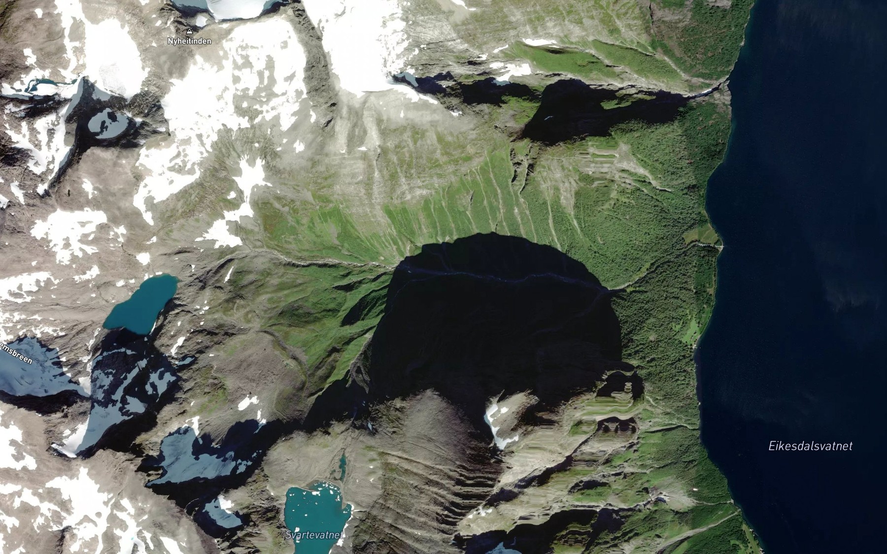 Satellite map of the Hoemelva
