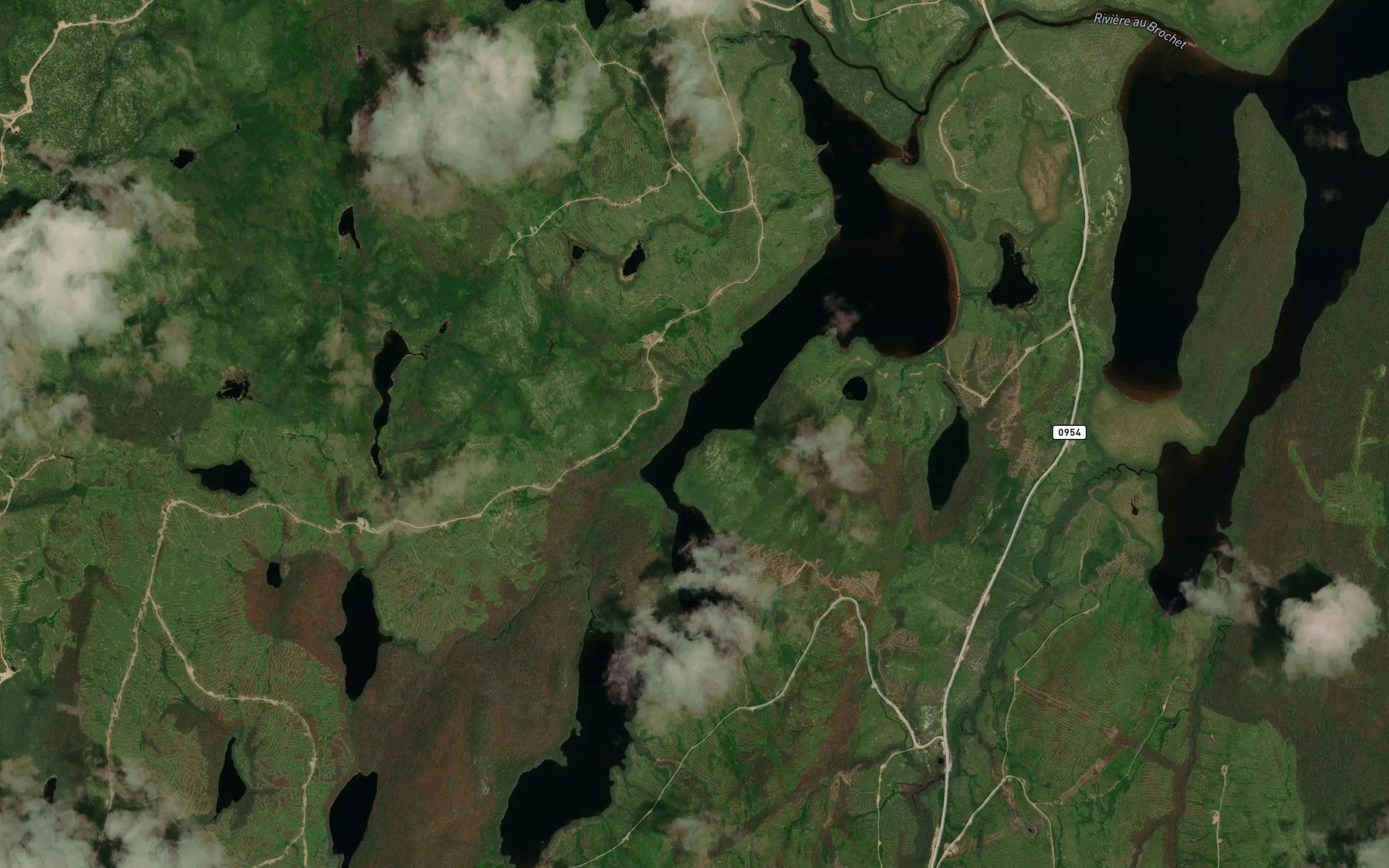 Satellite map of the Lac Grimoult
