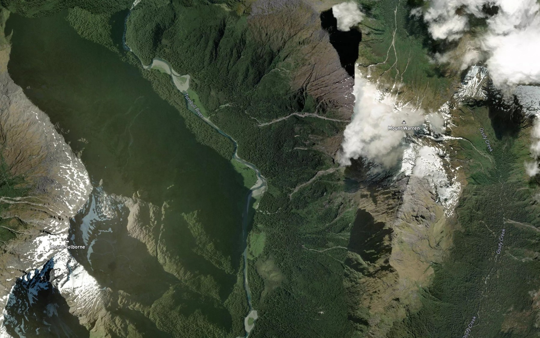 Satellite map of the Welcome Water