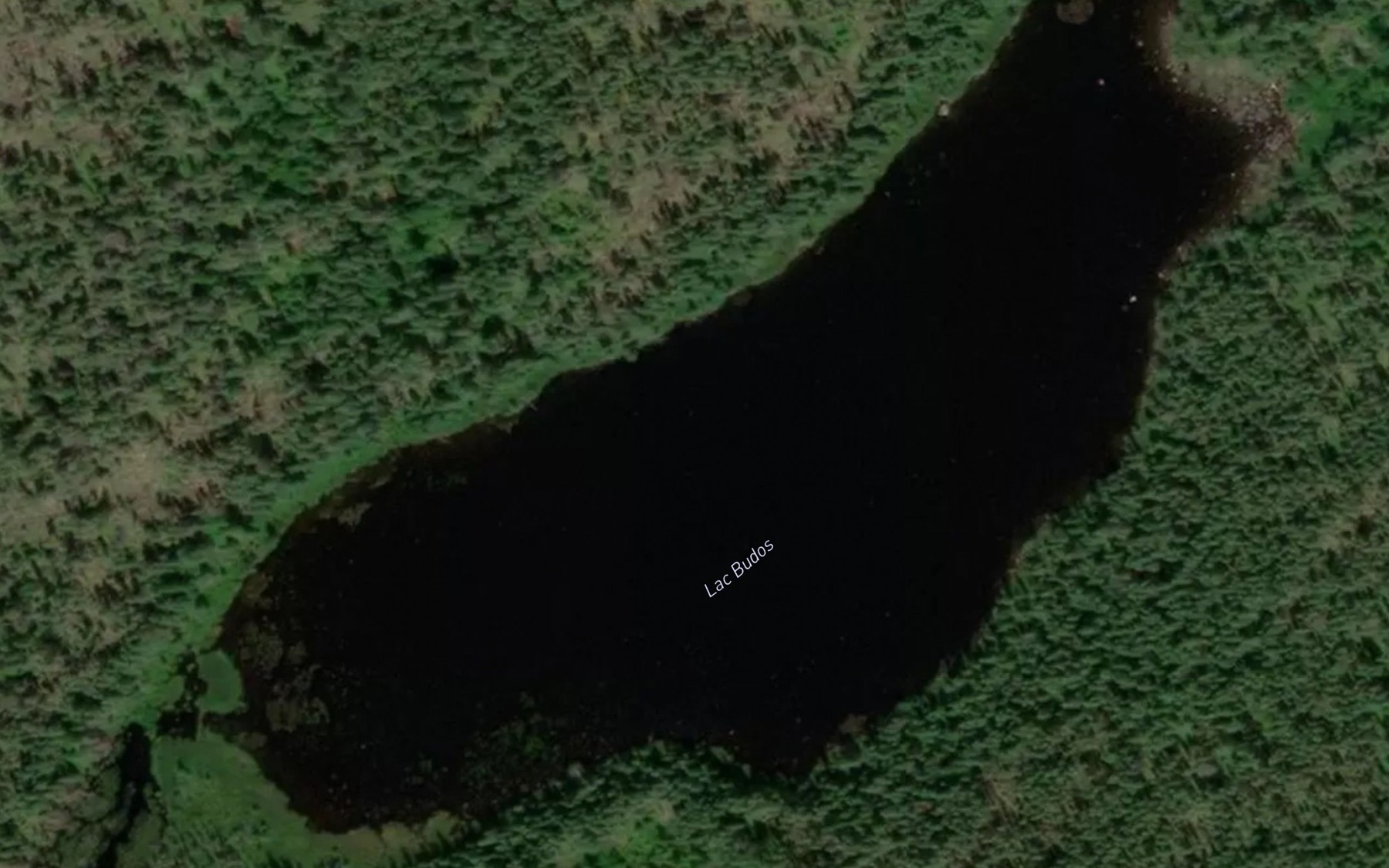 Satellite map of the Lac Budos