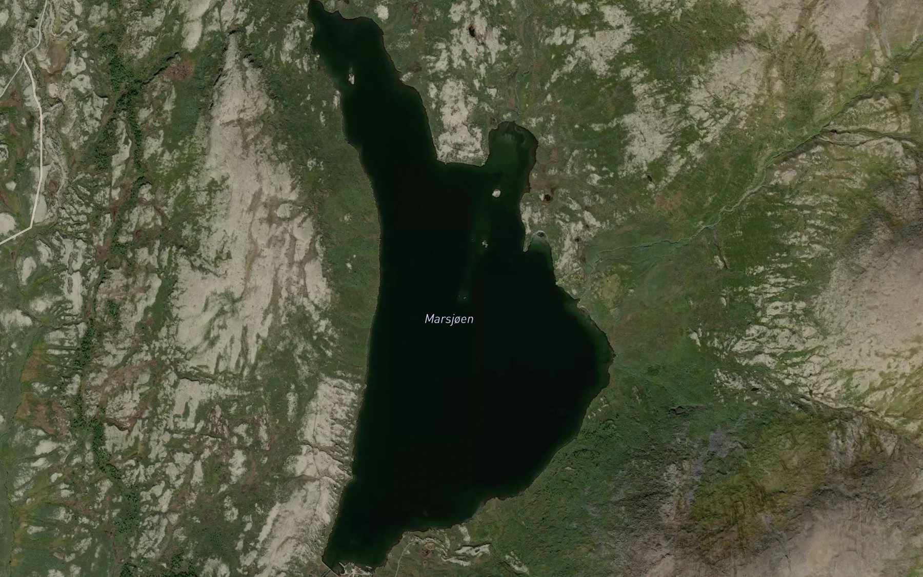 Satellite map of the Marsjoen