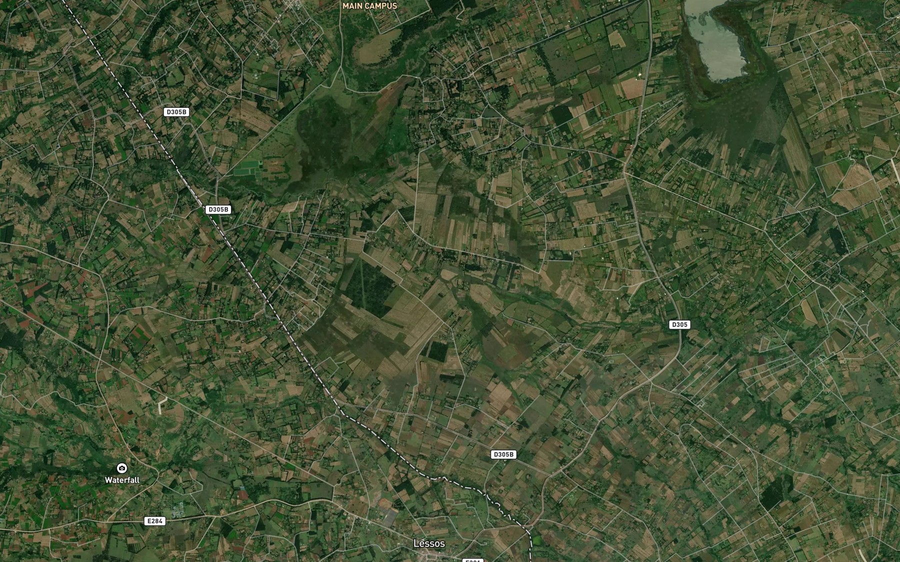 Satellite map of the Masaba