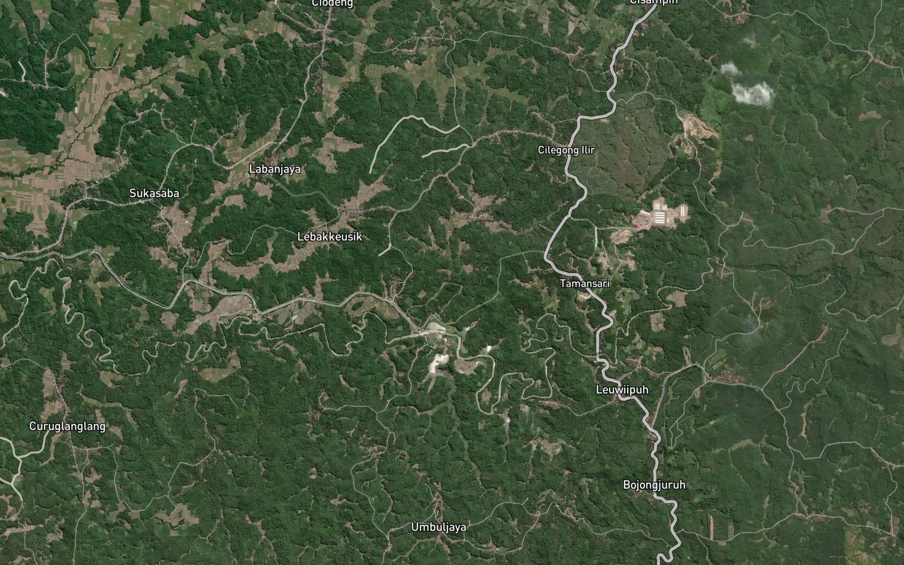 Satellite map of the Ci Kutra