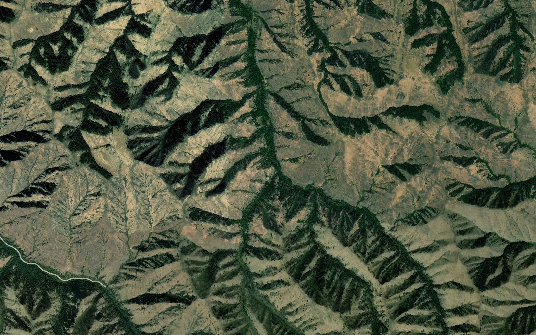 Satellite map of the West Fork Deep Creek