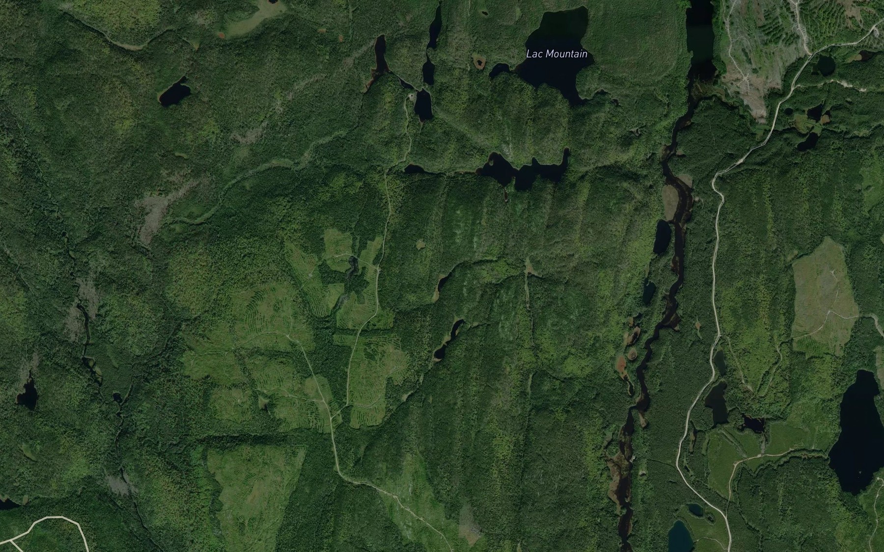Satellite map of the Lac Cannon