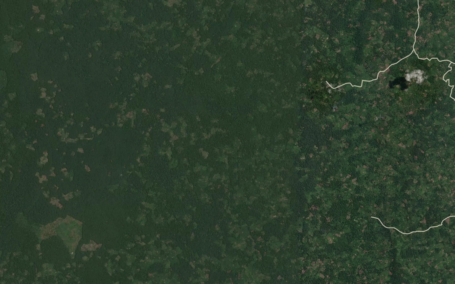 Satellite map of the Ango