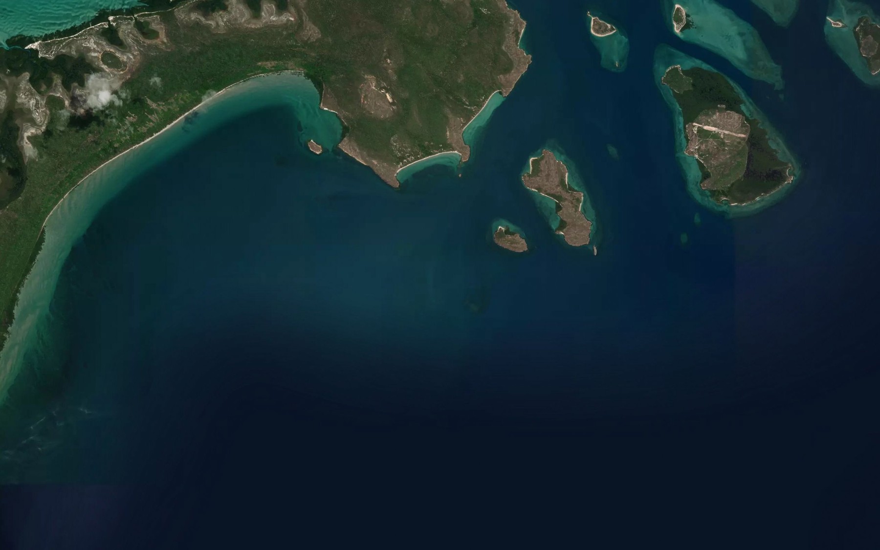 Satellite map of the South Reef