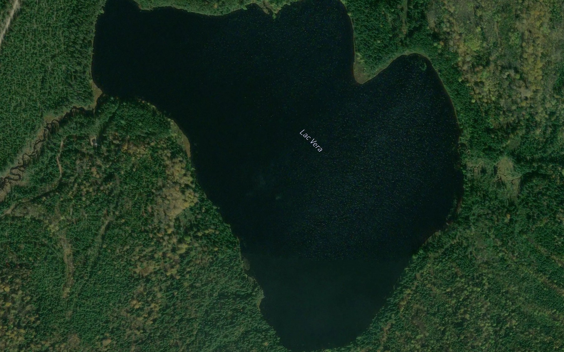 Satellite map of the Lac Vera
