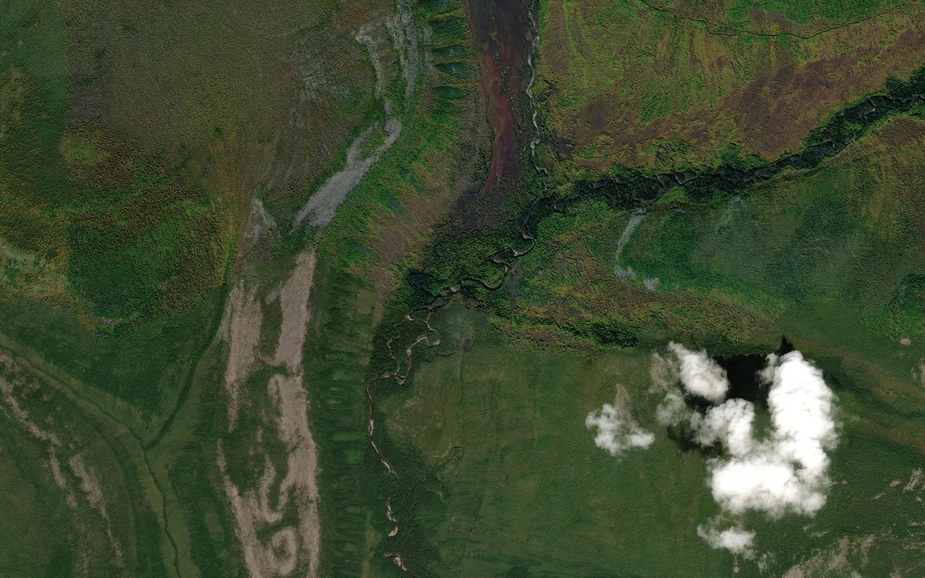 Satellite map of the Burgaila