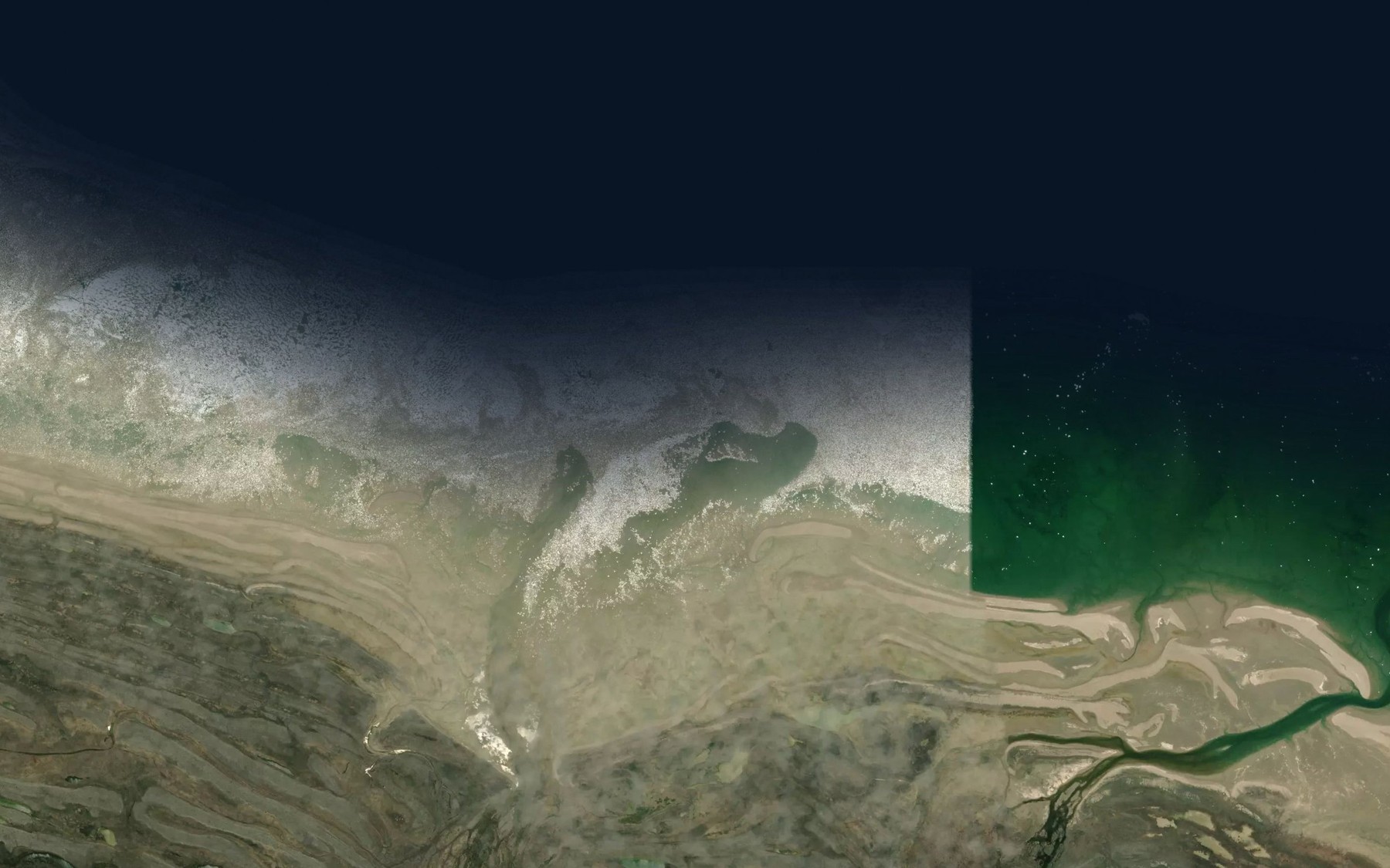 Satellite map of the Wood Creek