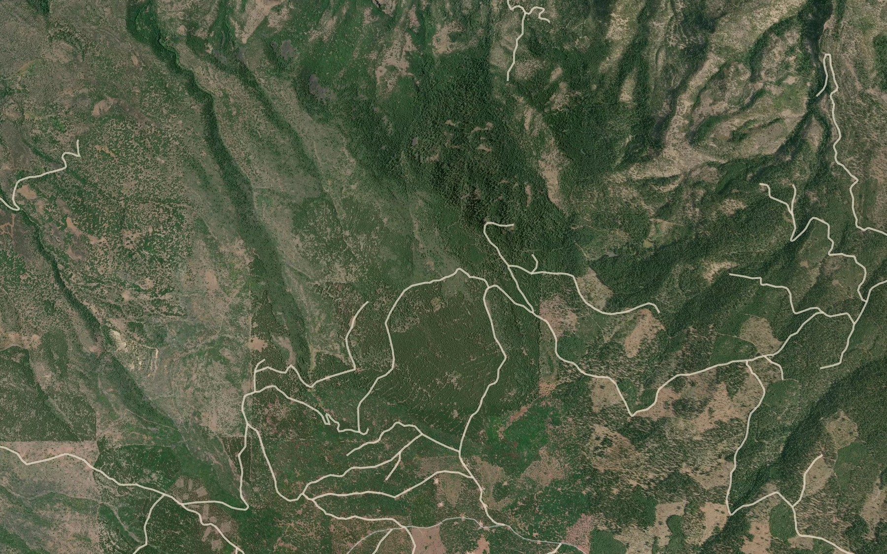 Satellite map of the Lucky Spring