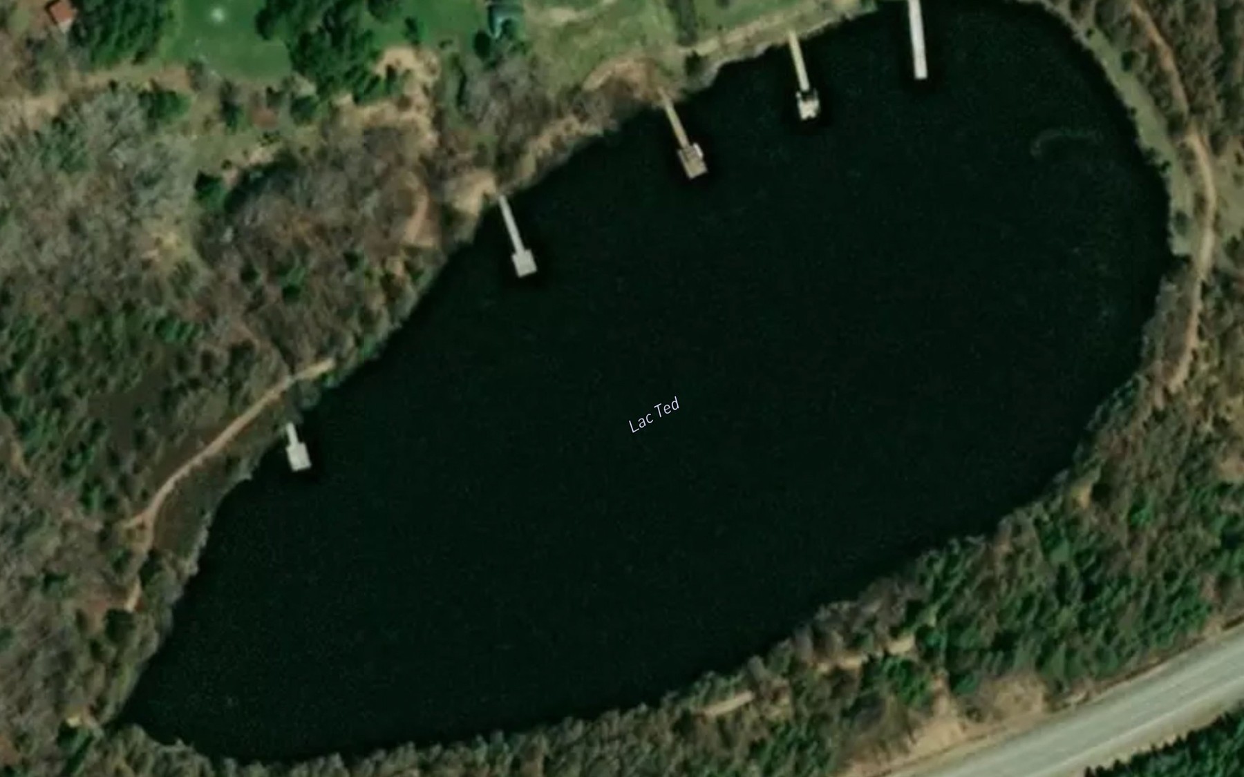 Satellite map of the Lac Ted
