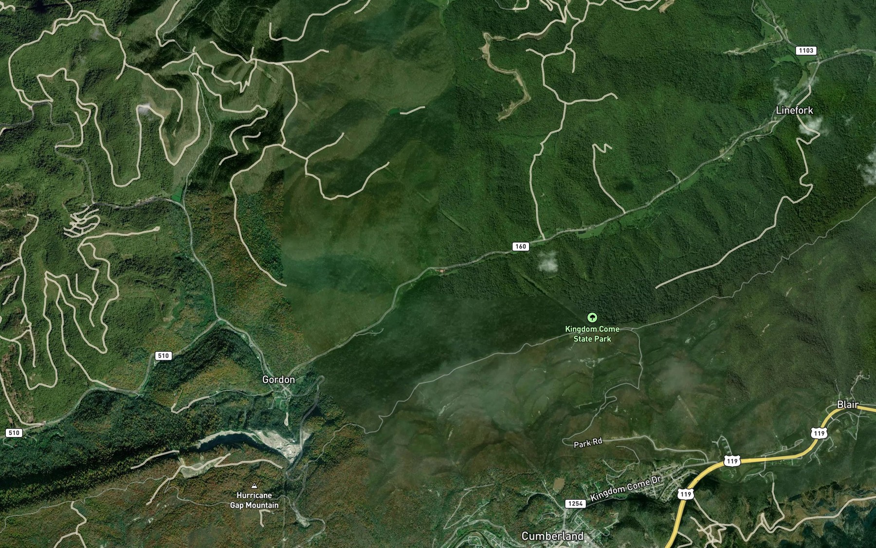 Satellite map of the Ingram Branch