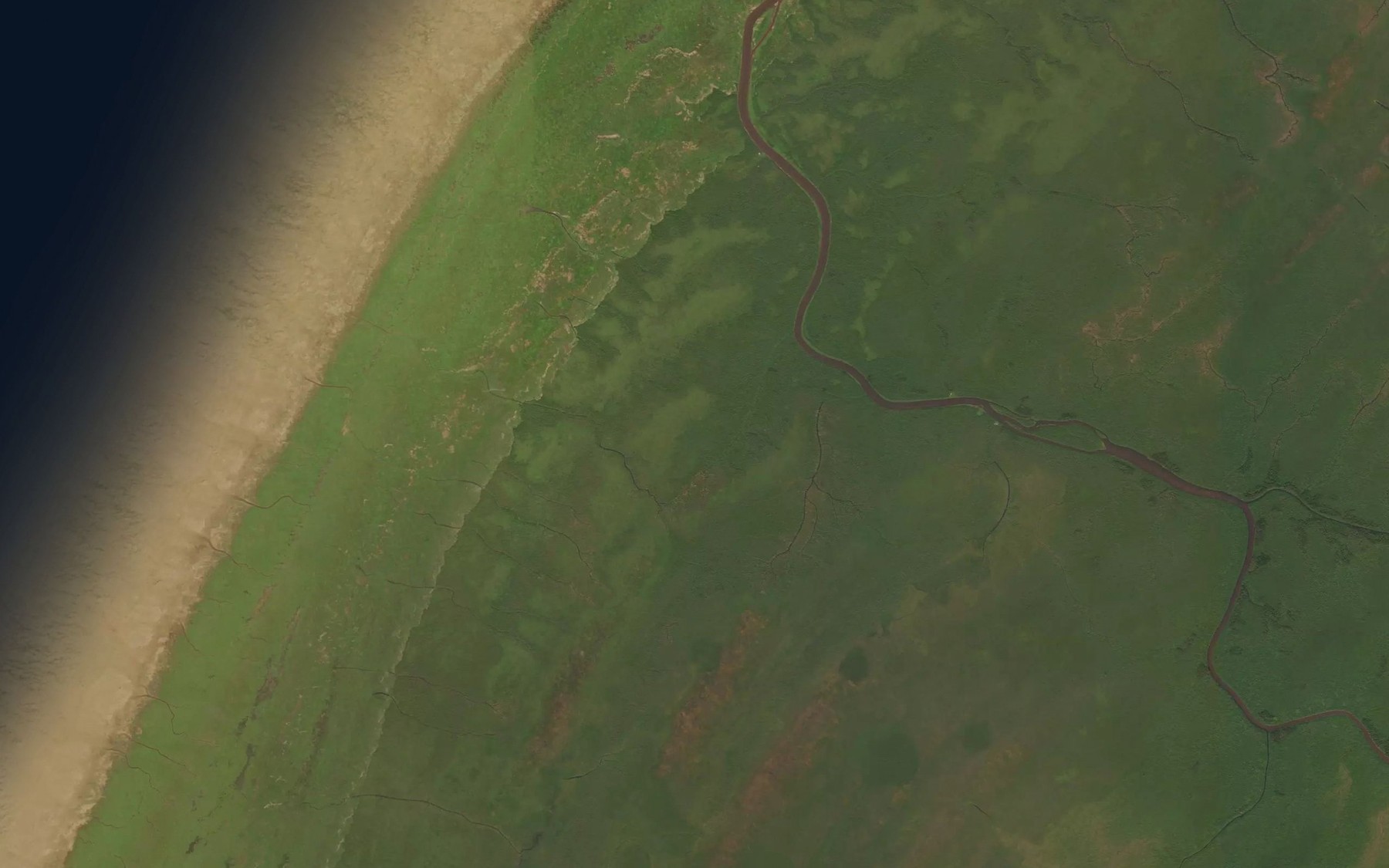 Satellite map of the Piscapecassy River