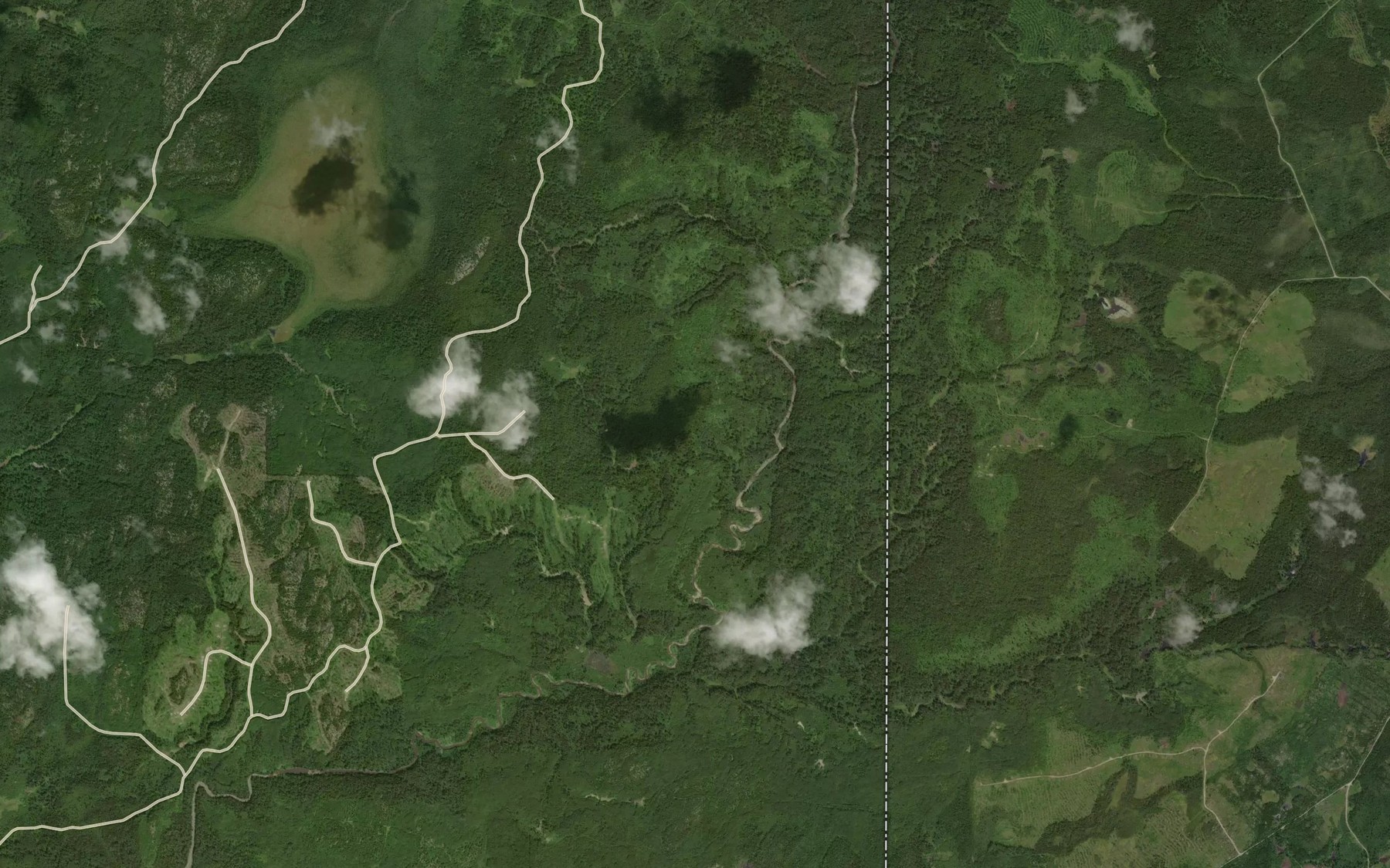 Satellite map of the Armstrong Creek