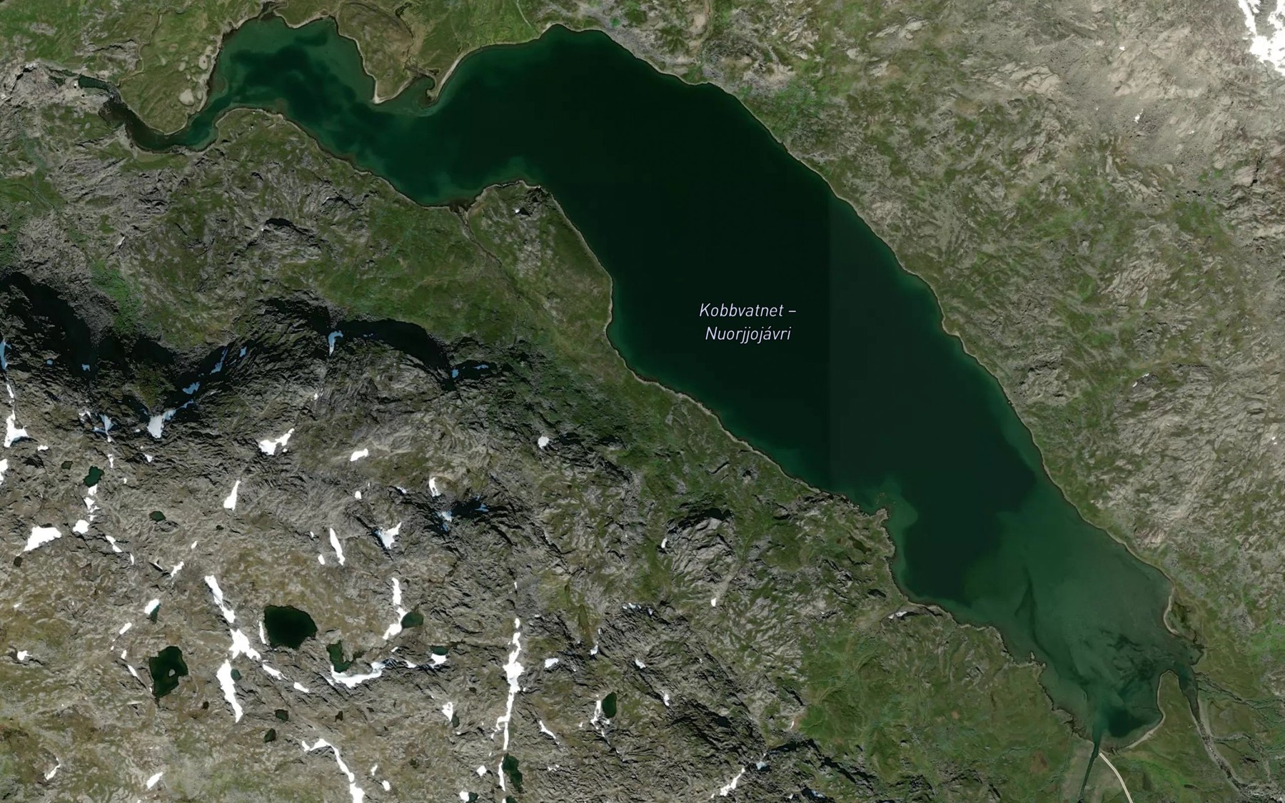Satellite map of the Kobbvatnet