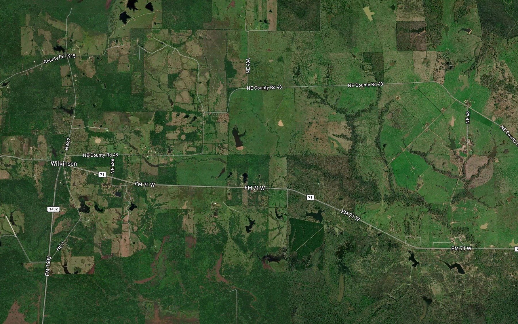 Satellite map of the South Lacy Creek