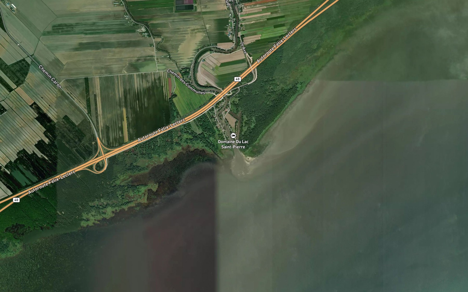 Satellite map of the Riviere du Loup