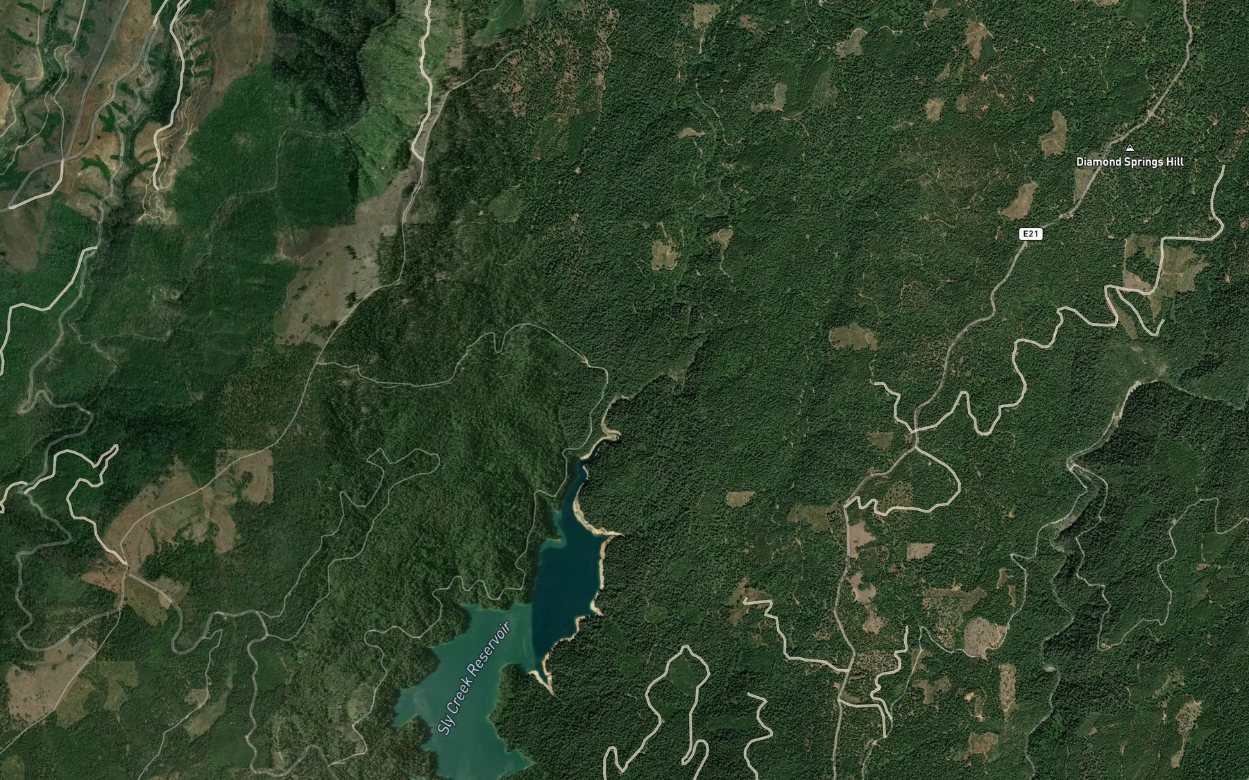 Satellite map of the French Creek