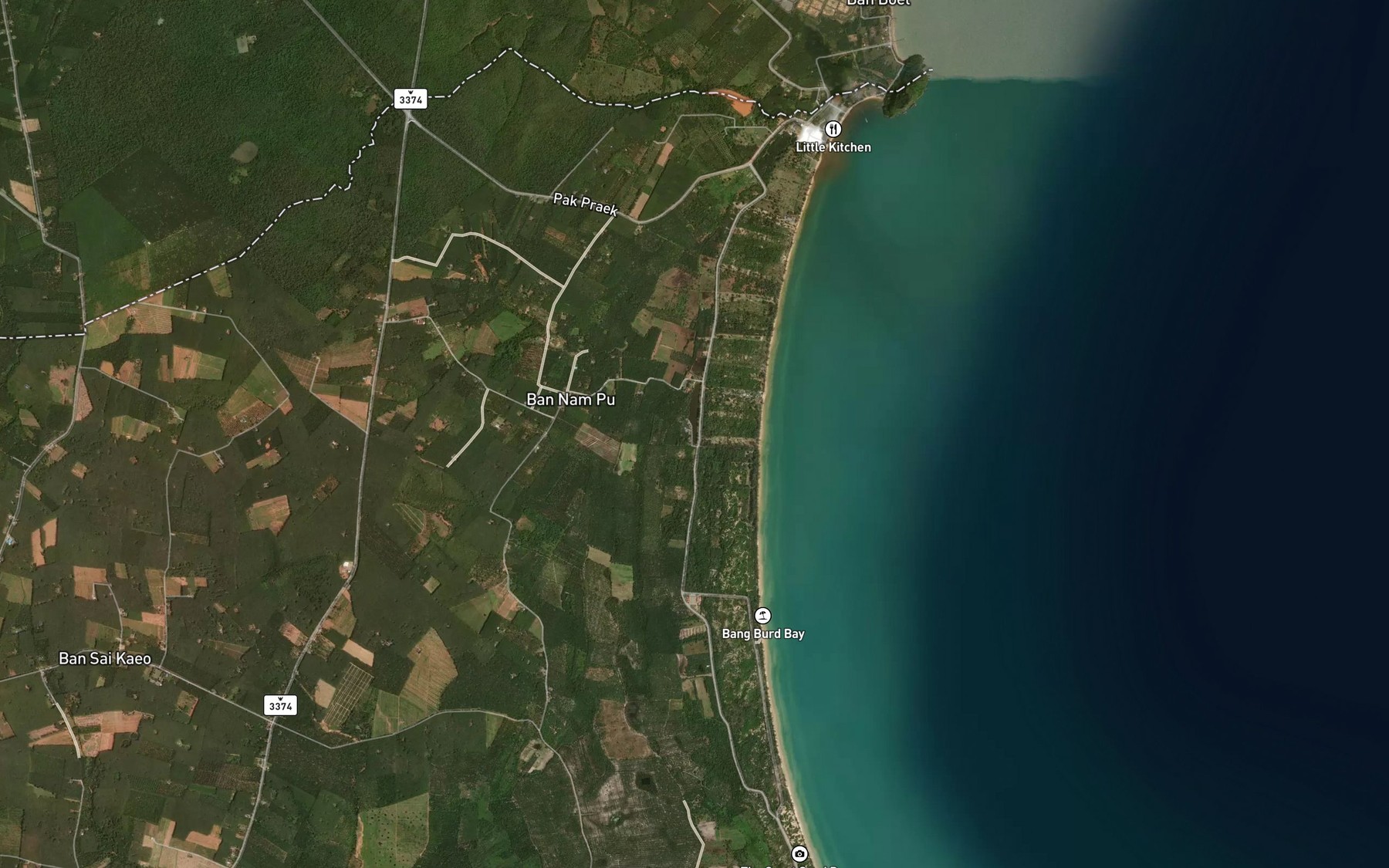 Satellite map of the Nong Fa Pha
