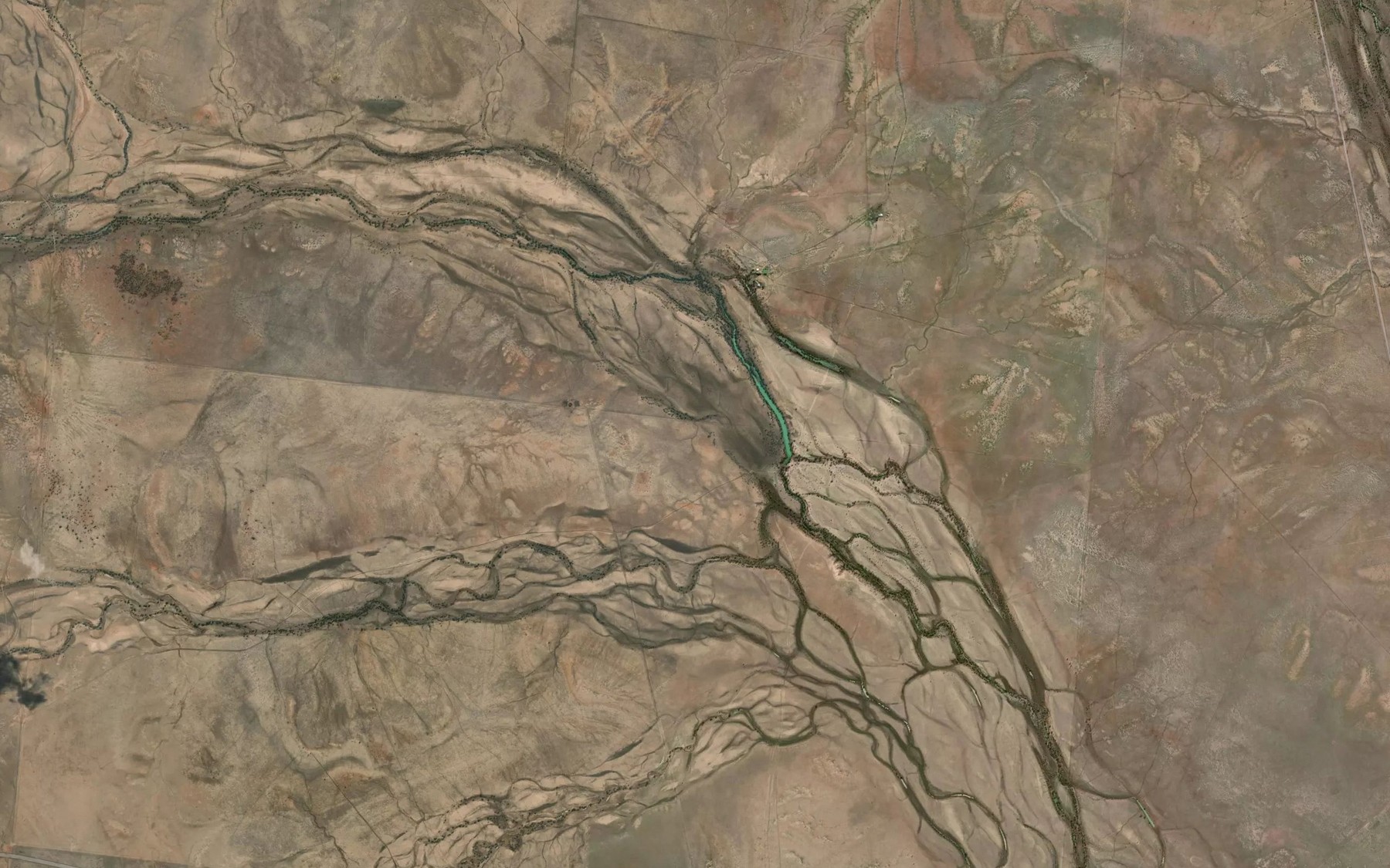 Satellite map of the Lord Creek