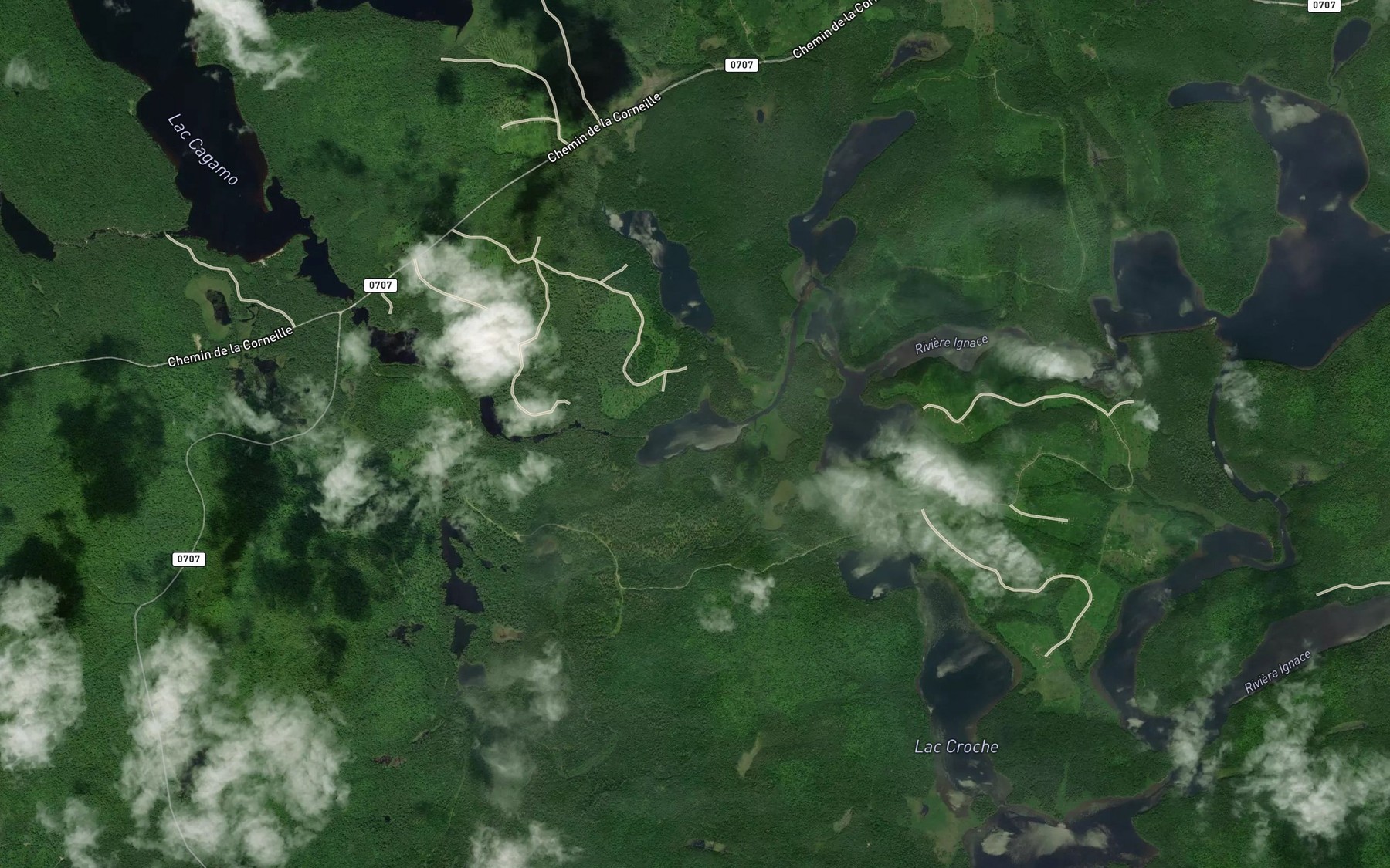 Satellite map of the Lac de la Berline