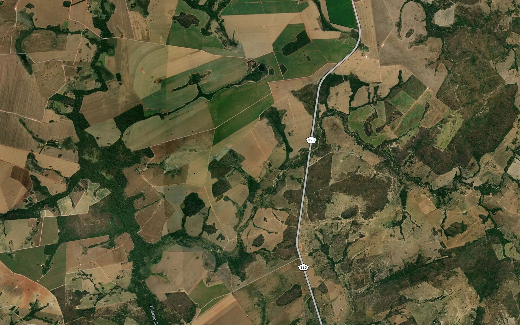 Satellite map of the Corrego da Estrema